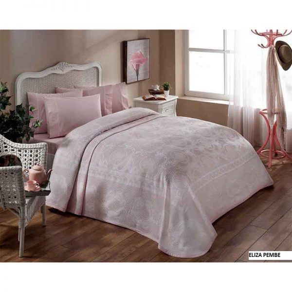 TAC posteljina sa prekrivacem Eliza roza