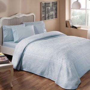 TAC posteljina sa prekrivacem plava