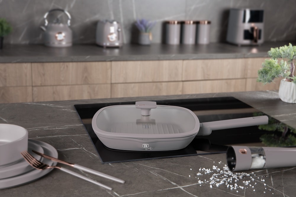 Berlinger Haus Taupe grill tava s poklopcem BH-8097 - Slika 2