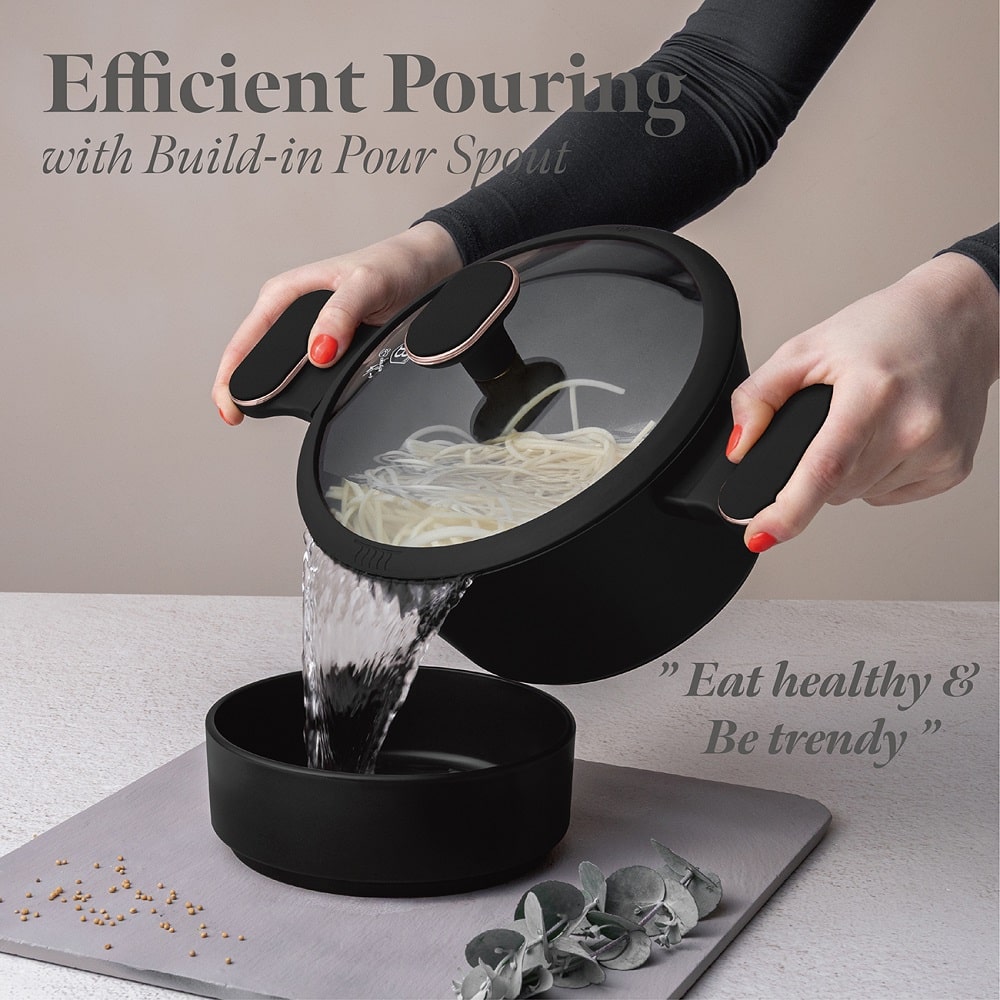 Berlinger Haus Black Rose lonac s poklopcem BH-8357 - Slika 3