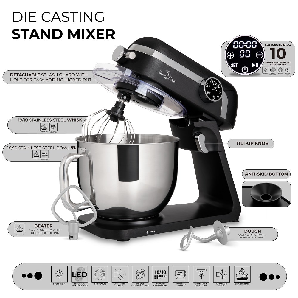 Berlinger Haus mikser BH-9529 Matte Black 1800W - Slika 2