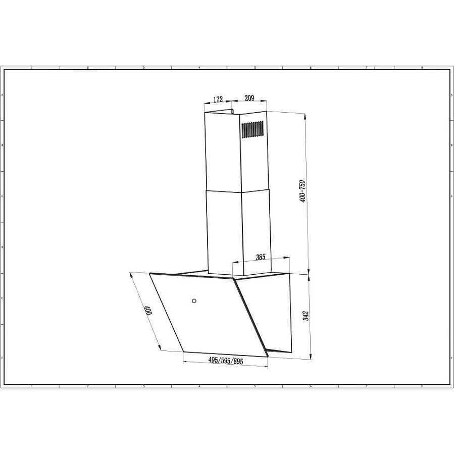 Napa Faber VRT BK A60 2LS (580m3/h) 330.0567.491 - Slika 2