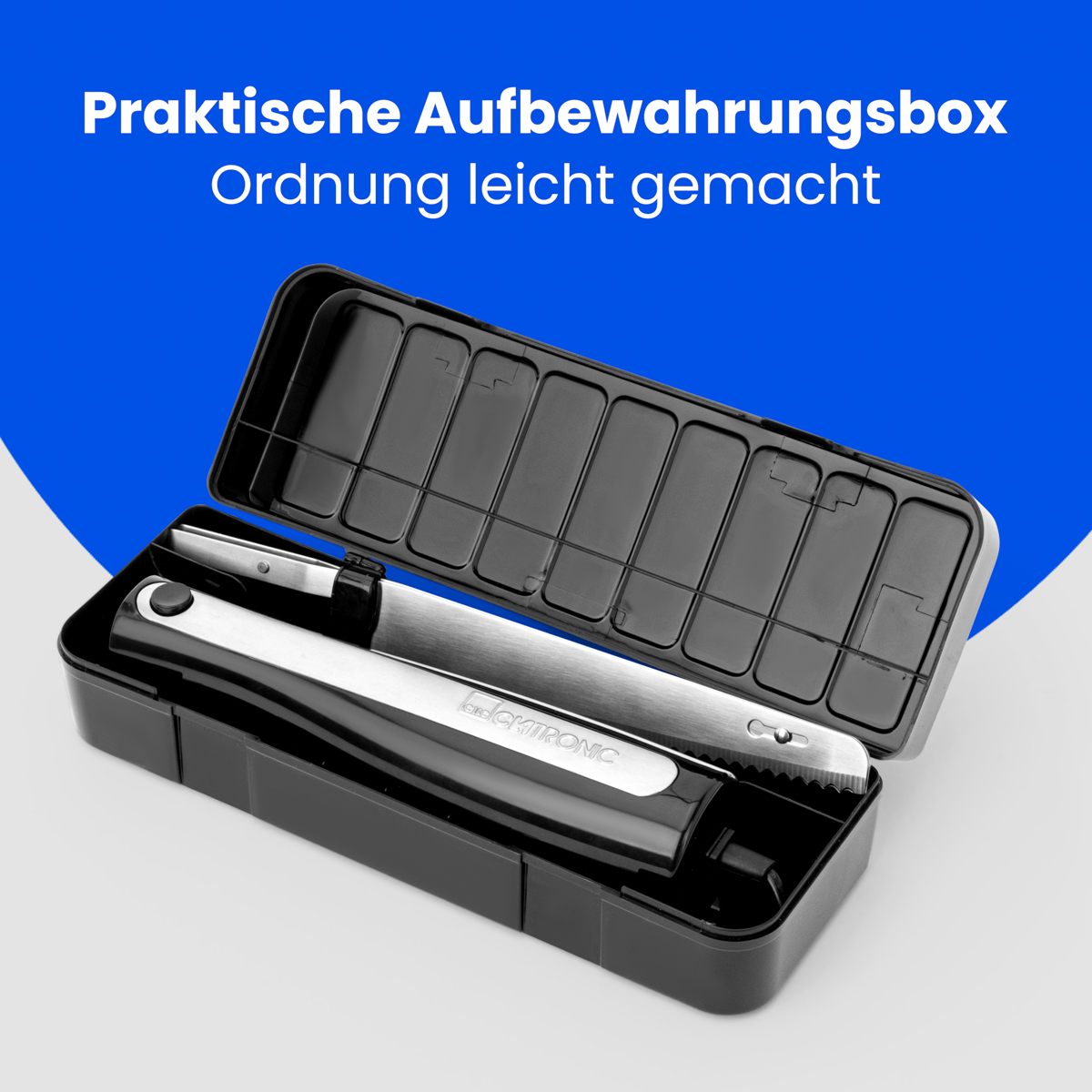 Clatronic električni nož EM 3702 nehrđajući čelik/crni - Slika 2
